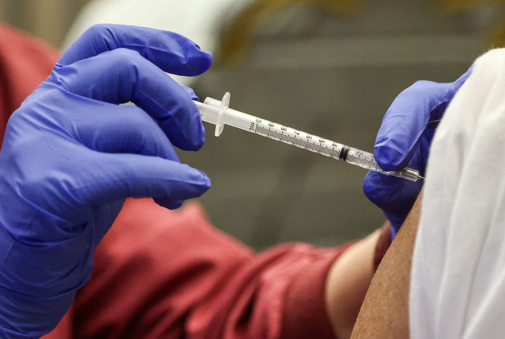 Vaccinations at Marian Education Center vaccine clinic